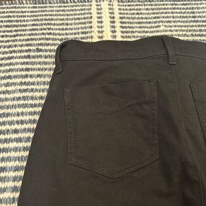 Wide leg cotton stretch pant